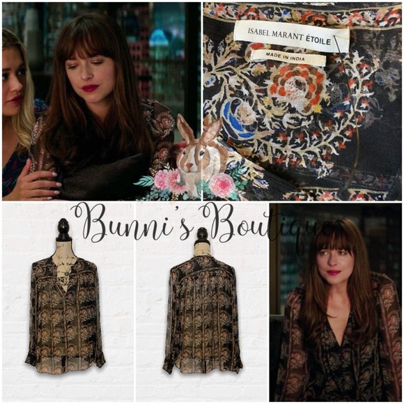 Anastasia Steele's Isabel Marant Seirm Blouse - Picture 5 of 6